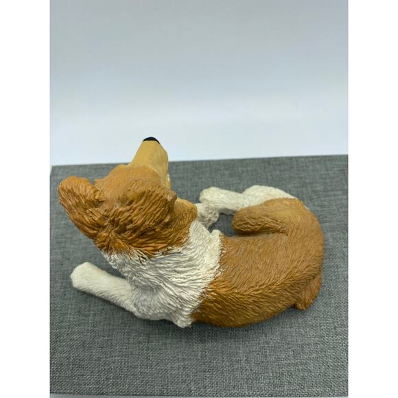 Sable Collie signed O Gulledge 1987 Figurine 3H x6 W Old Carolina Decoy C0 - Picture 2 of 7